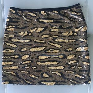 Sequined mini skirt